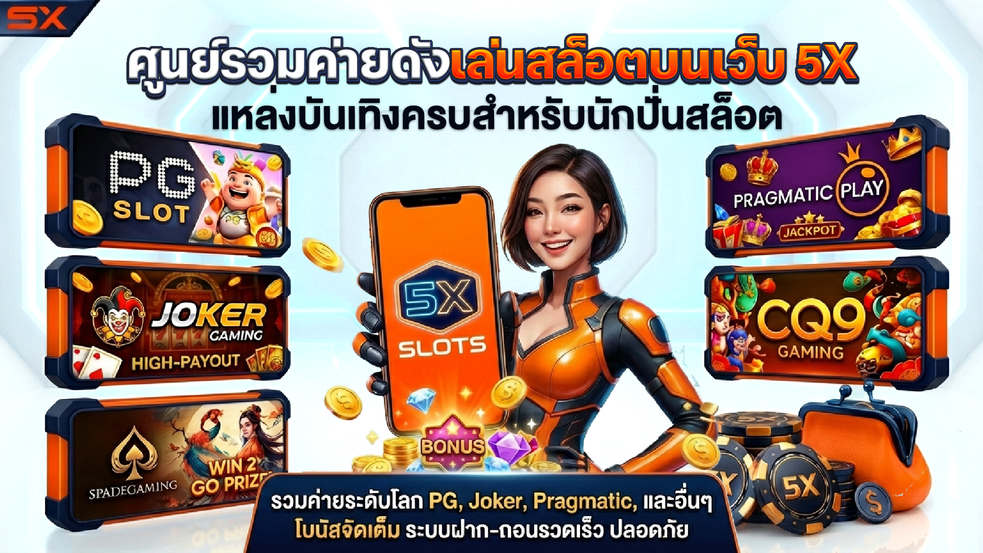 ศูนย์รวมค่ายดังเล่นสล็อตบนเว็บ 5X แหล่งบันเทิงครบสำหรับนักปั่นสล็อต